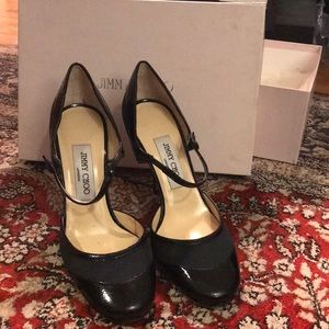 NWIB Authentic Jimmy Choo Black Mary Jane Heels